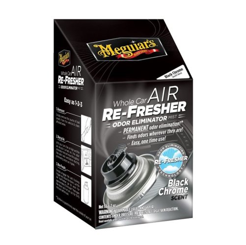 Čistič klimatizace a pohlcovač pachů do interiéru auta, vůně Black Chrome - Meguiar's Air Re-Fresher Odor Eliminator - 71 g