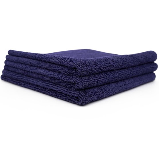 Sada mikrovláknových utěrek The Collection Allround Rand 365 GSM 40x40 cm 3er pack (Navy Blue)