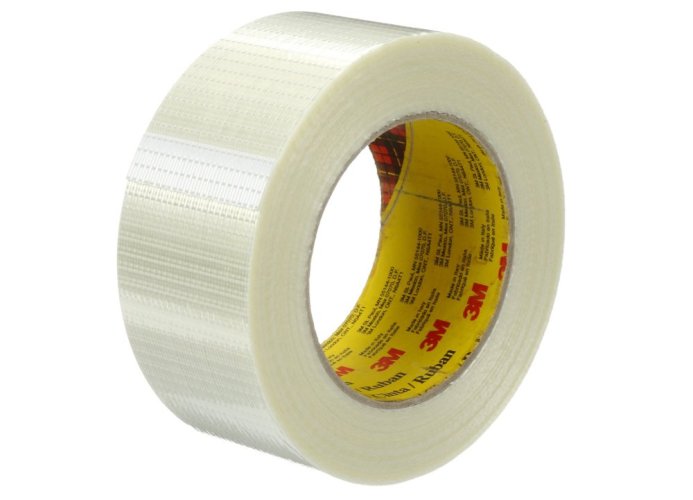 3M™ Scotch® pozdĺžne aj priečne vystužená baliaca páska, rozmer 50 mm x 50 m