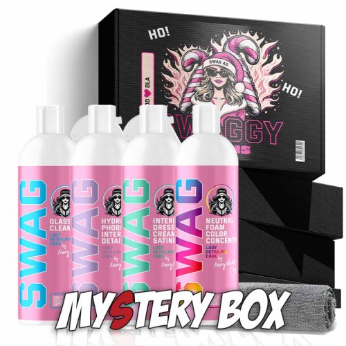 Kompletní sada autokosmetiky exteriér i interiér auta SWAG Detailing Box Lady SWAGGY - MYSTERY BOX
