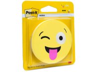 3M Post-it® bločky s výsekom, dizajn smajlíka, 70 x 70mm, 30 lístkov