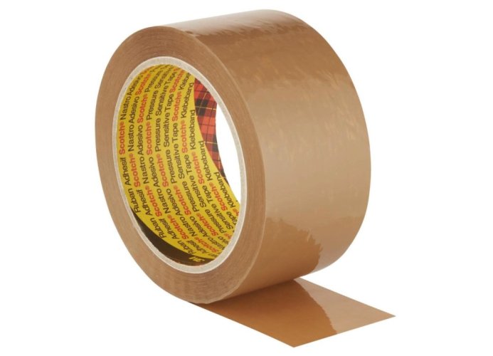 3M Scotch balicí páska 371 pro rychlé, pevné a spolehlivé lepení, 50mm x 66m, barva hnědá