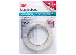 Snímatelná oboustranná montážní páska transparentní - 3M 4658 - 19 mm x 5 m