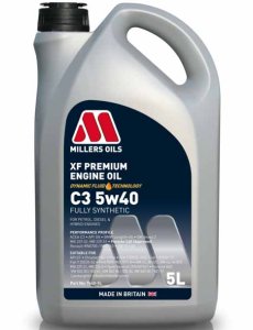 Millers Oils XF PREMIUM C3 5w40 5 L plně syntetický olej