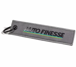 Брелок для ключів Auto Finesse Retro Race Tag - сірий