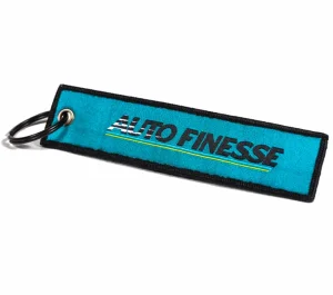 Брелок для ключів Auto Finesse Retro Race Tag - бірюзовий