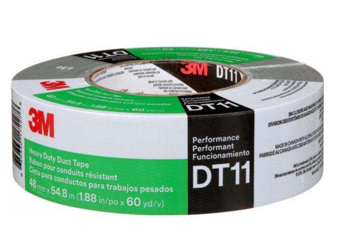 3M™ páska Duct Tape DT11 pre náročné prostredie, 48 mm x 55 m, farba strieborná