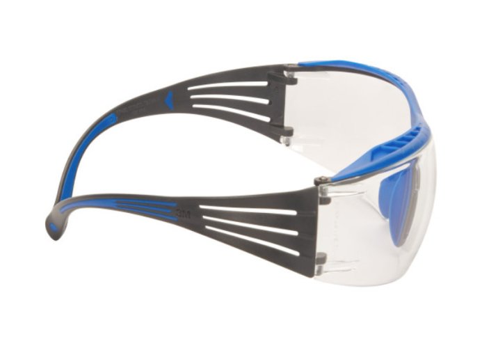 3M™ SecureFit™ ochranné okuliare rady 400, model: SF401XSGAF-BLU, farba zorníka: číra