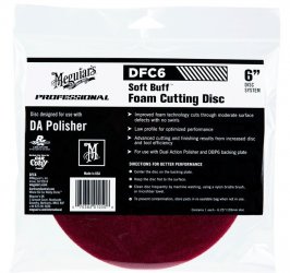 Meguiar's Soft Buff Foam Cutting Disc 6" - korekční kotouč pro DA leštičku (tvrdý), 6palcový