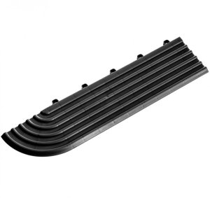 Nájezdová hrana s rohem modulární podlahy samice černá - Maxton Floor Corner Edge Tile Female V2