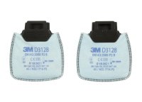 3M™ Secure Click™ částicové filtry řady D3000, provedení D3128, úroveň ochrany P2 R + aktivní uhlí