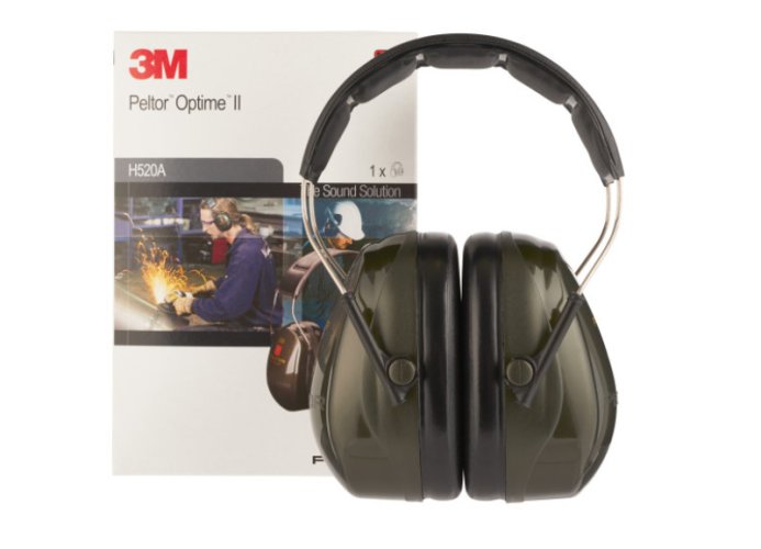 3M™ PELTOR™ Optime mušlové chrániče sluchu, typ: Optime™ II, útlum 31dB, tm. zelené