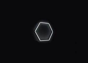 Kompletné LED hexagónové svietidlo, veľkosť 1 element 97 x 84 cm
