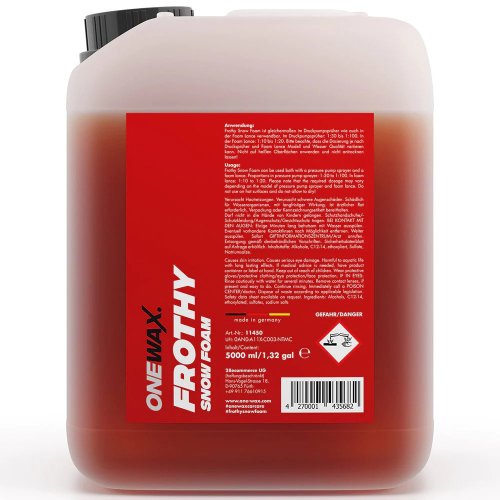 Aktivní pěna na předmytí - OneWax Frothy Snow Foam - 5000 ml