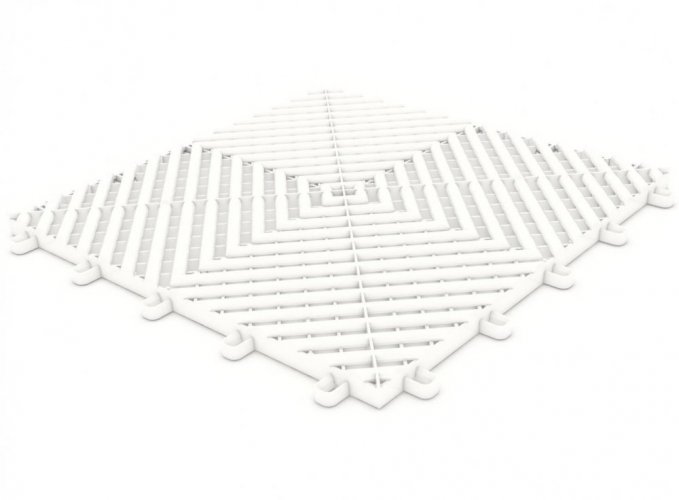 Maxton Floor White plastová dlaždice modulární podlahy bílá