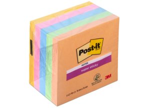 3M Post-it® silno lepiace bločky 76 x 76 mm, 450 lístkov v balení, kolekcia: Boost