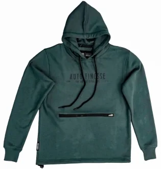 Mikina s kapucí Auto Finesse MK2 Essentials zelená velikost S