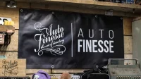 Garážová plachta s logom Auto Finesse