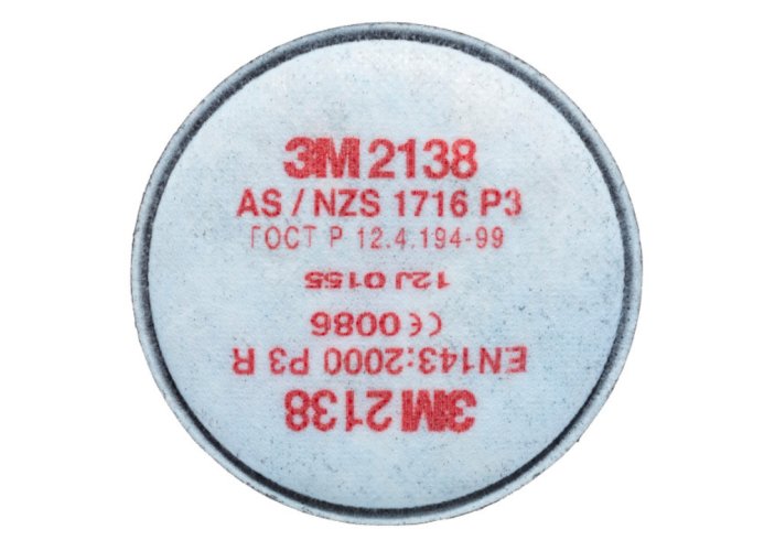 3M™ sada 2 kusov filtrov proti časticiam rady 2000, prevedenie: 2138, úroveň ochrany P3 R + aktívne uhlie