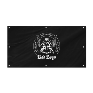 Garážový banner - Bad Boys Garage Banner - 79x150 cm