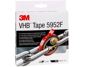 3M™ VHB™ čierna obojstranne silno lepiaca akrylová páska 5952F, šírka 19 mm, dĺžka 3 m