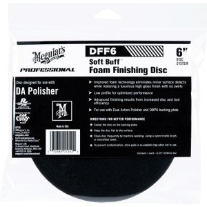 Meguiar's Soft Buff Foam Finishing Disc 6" - фінішний і восковий диск для DA полірувальної машини (м'який), 6 дюймів