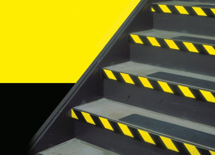 3M™ označovacia PVC lepiaca páska pre bezpečnostné značenie 766i, 50 mm x 33 m, prevedenie čierno-žltá