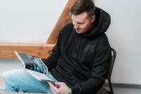 Mikina s kapucňou Auto Finesse Triple Black veľkosť S