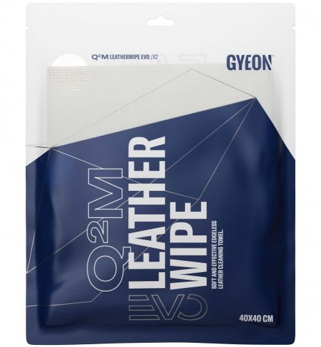 Gyeon Q2M LeatherWipe EVO 2-Pack (40x40 cm) sada utěrek na kůži