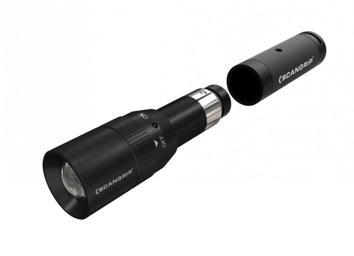 SCANGRIP FLASH 12-24V - vysoce kvalitní kapesní LED svítilna, až 130 lumenů, nabíjecí (v cigaretovém zapalovači auta)
