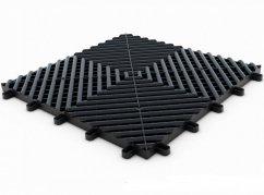 Maxton Floor Black plastová dlaždice modulární podlahy černá
