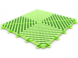Plastová dlaždice modulární podlahy limetková - Maxton Floor - 33x33 cm