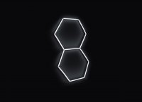 Kompletní LED hexagonové svítidlo, velikost 2 elementy 97 x 168 cm