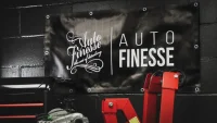Garážová plachta s logom Auto Finesse