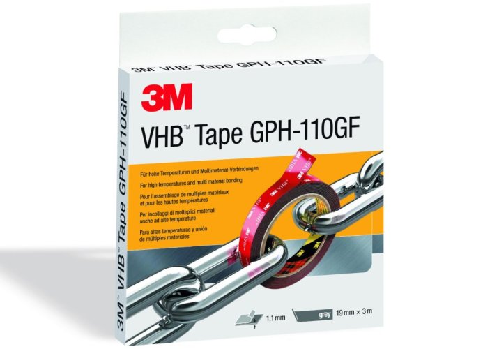 3M™ VHB™ šedá oboustranně silně lepicí akrylová páska GPH-110GF, šířka 19 mm, délka 3 m