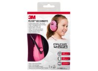 3M™ PELTOR Kid mušľové chrániče sluchu pre deti, útlm 27 dB, farba: neónovo ružová