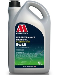 Millers Oils EE PERFORMANCE 5w40 plně syntetický motorový olej s nano částicemi 5 L