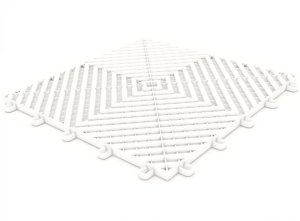 Plastová dlaždice modulární podlahy bílá - Maxton Floor - 33x33 cm