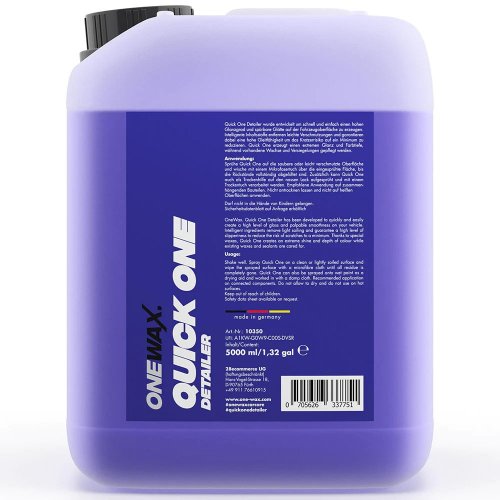 Detailer na lak - OneWax Quick One Detailer - 5000 ml