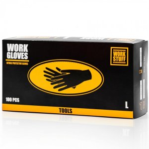 Nitrilové rukavice na detailing Work Stuff velikost L - 100 ks