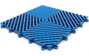 Plastová dlaždice modulární podlahy nebesky modrá - Maxton Floor V2 - 33,3x33,3 cm