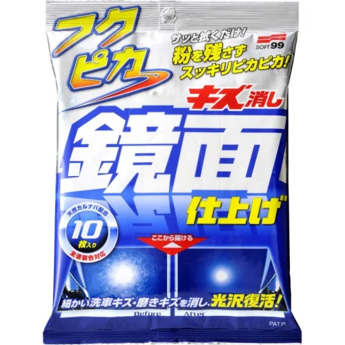 Soft99 FUKUPIKA WASH & WAX 12 серветок для миття та воскування без води