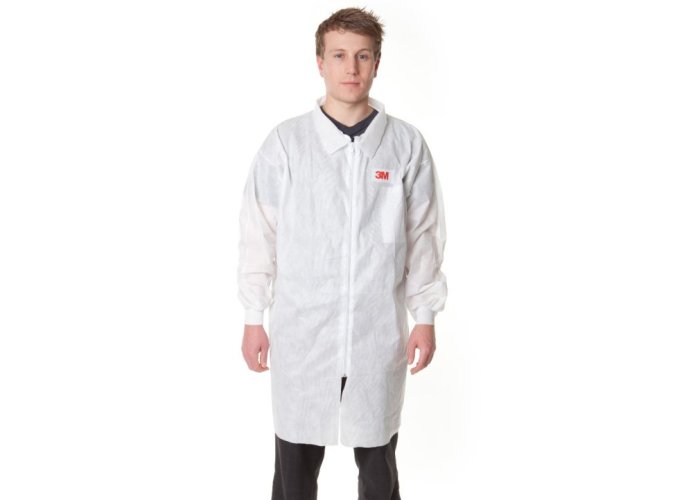 3M™ Ochranný plášť 4400, farba biela, veľkosť L