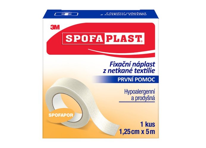 3M Spofaplast® Fixačná náplasť z netkanej textílie 731, 5 m × 12,5 mm