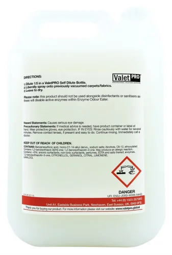 Enzymatický pohlcovač zápachu do interiéru auta - ValetPro Enzyme Odour Eater - 5000 ml
