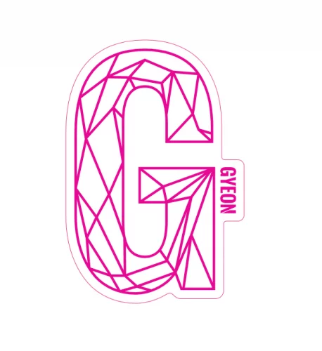 Gyeon G Sticker Pink 100x65.6 mm