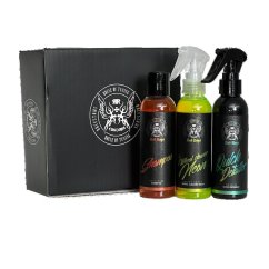 Malá sada autokosmetiky na mytí, čištění a údržbu auta Bad Boys