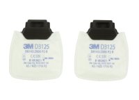 3M™ Secure Click™ částicové filtry řady D3000, provedení D3125, úroveň ochrany P2 R