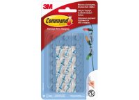 Samolepicí plastové háčky čiré mini - 3M Command - 20 ks