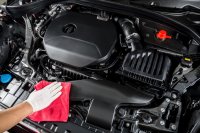 1. krok - Mytí motorového prostoru